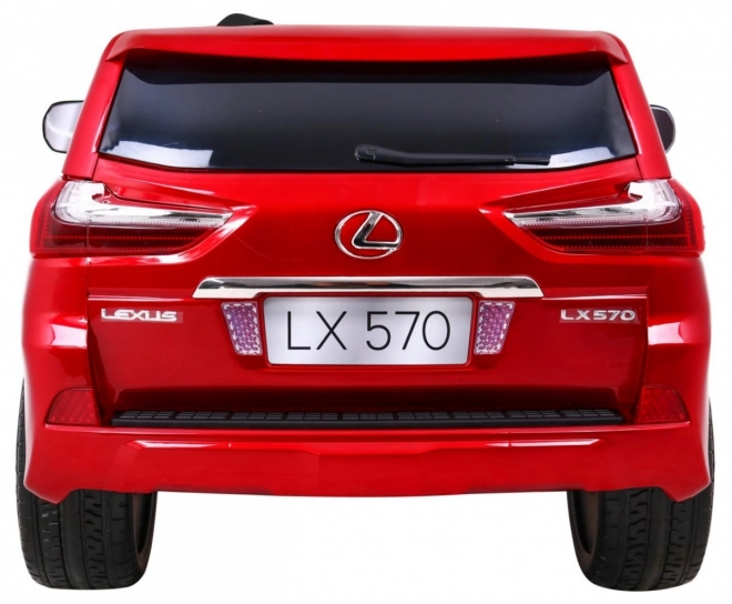 Lexus LX570 Lackiertes Auto für 2 Kinder Rot + Fernbedienung + EVA Räder + MP3 LED Radio