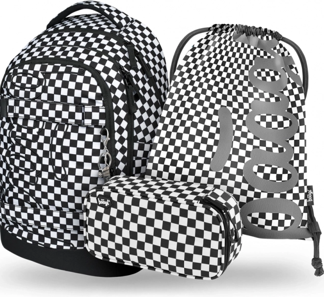 Baagl Set 3 Schulskate Max: Rucksack, Federmäppchen und Beutel