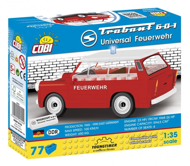 Youngtimer Trabant 601 Universal Feuerwehr Bausatz