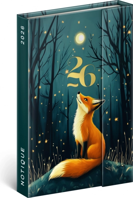 Wöchentlicher magnetischer Kalender Fuchs 2026