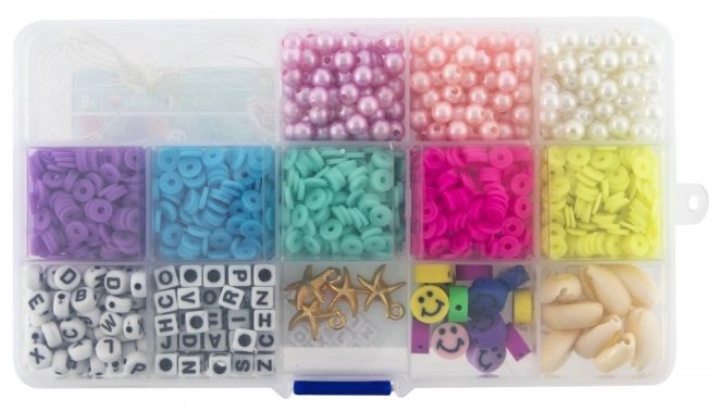 Set aus Perlenstrang-Box