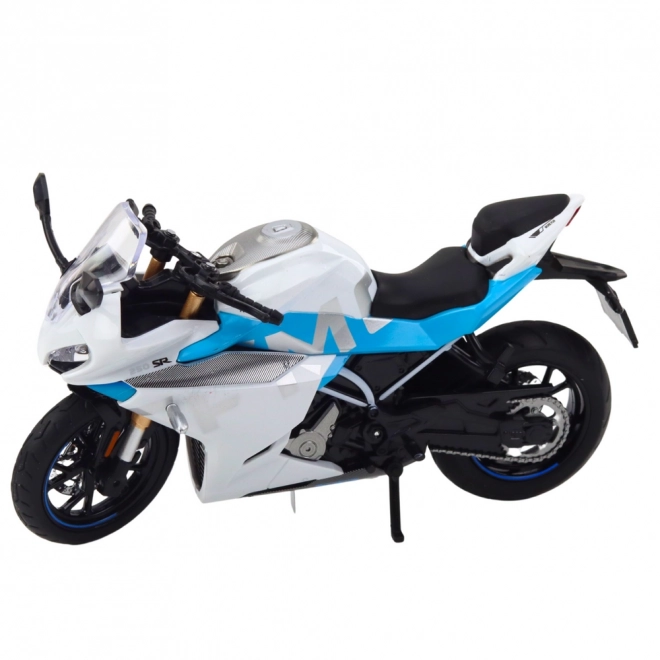 Sportliches Metallmotorrad mit Lichtern und Geräuschen 1:12