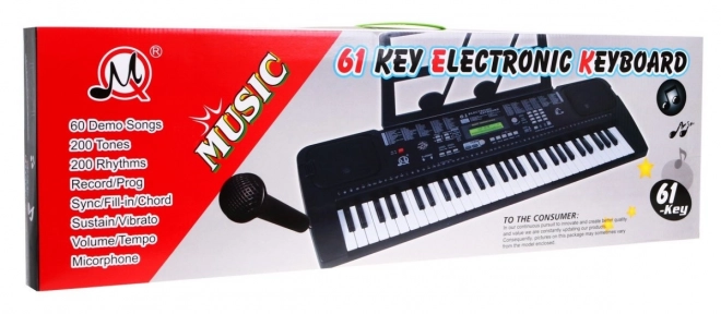 Musik Keyboard für Kinder mit Mikrofon und Radio