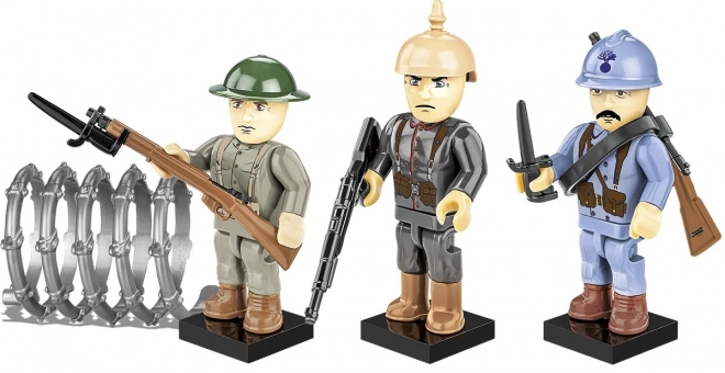 Great War Bausatz mit 3 Figuren und 35 Teilen