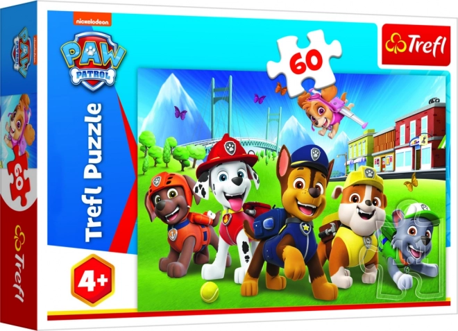 Puzzle mit 60 Teilen - Auf der Lichtung Paw Patrol