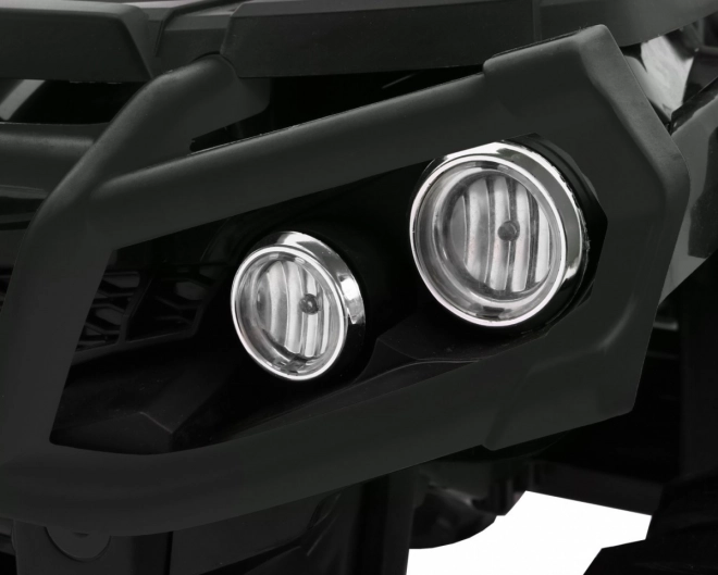 Quad ATV 2,4GHz mit Batterie für Kinder schwarz + Fernbedienung + EVA-Räder + Radio MP3 + sanfter Start