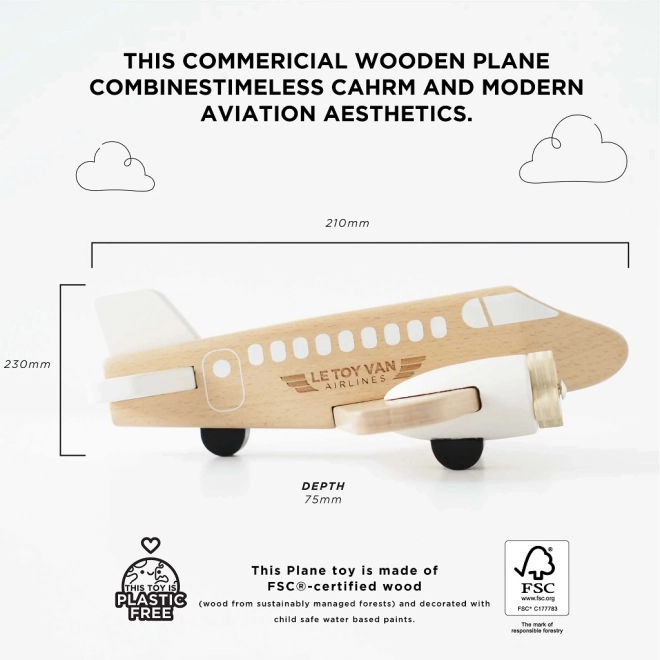 Holzflugzeug von Le Toy Van