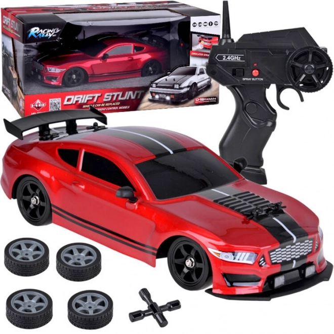 Ferngesteuertes RC Driftauto 4x4 mit Raucheffekt und LED-Beleuchtung