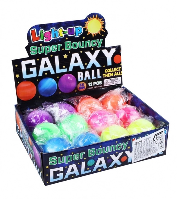 Galaxie Springball mit Licht 5,5 cm