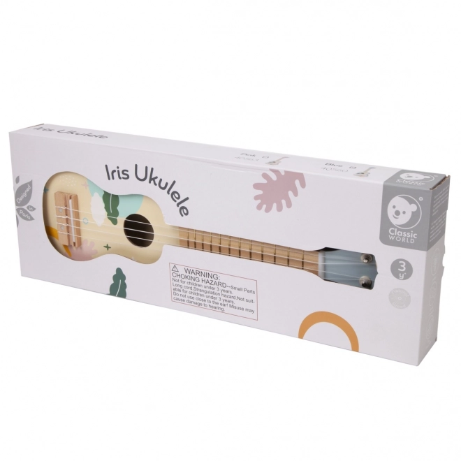 Klassisches Welt Holz-Ukulele für Kinder Blau