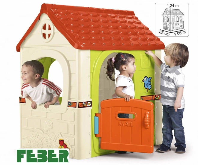 Gartenhäuschen Fantasy mit Briefkasten