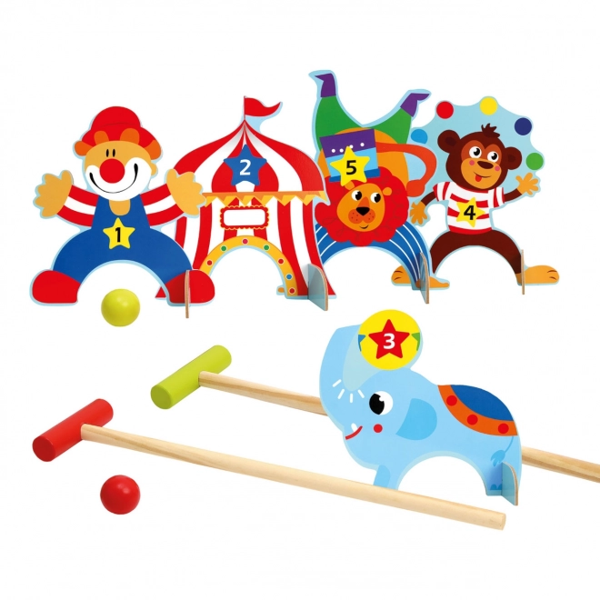 Bino Kinderspielset Krocket Zirkus