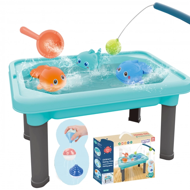 Wasserspielzeug Tisch 3 in 1 mit Angelspiel