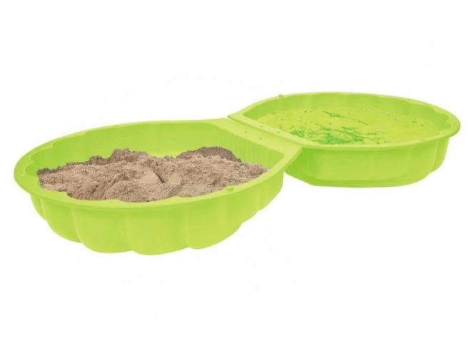 Große Plastikmuschel für Sand und Wasser