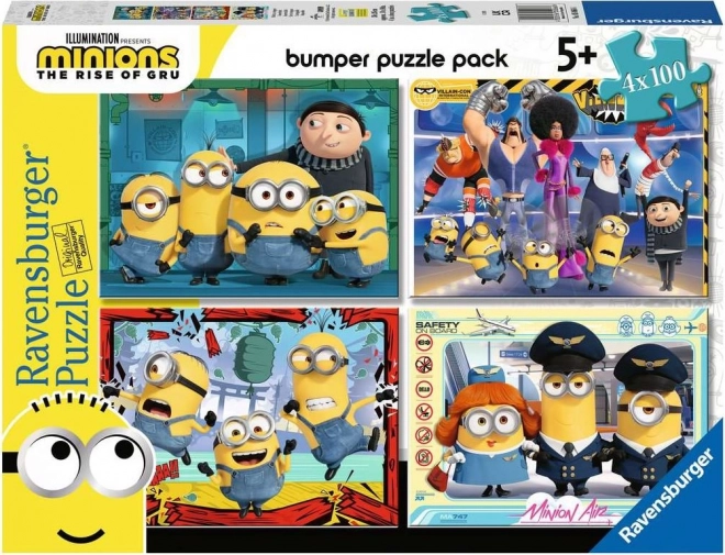 Ravensburger Puzzle Minions 2: Bösewicht kommt 4x100 Teile