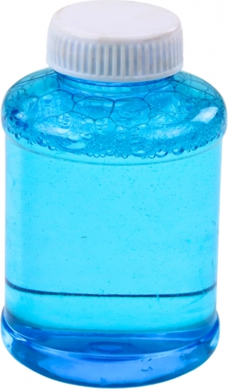 Elektrische Wasserpistole mit Seifenblasen 2-in-1 blau-grau