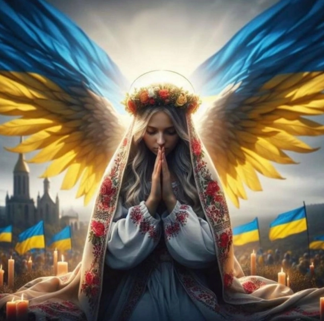 Diamantmalerei Ukrainischer Engel 30x40cm