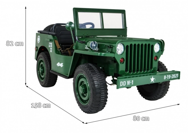 Retro-Geländefahrzeug 4x4 für Kinder