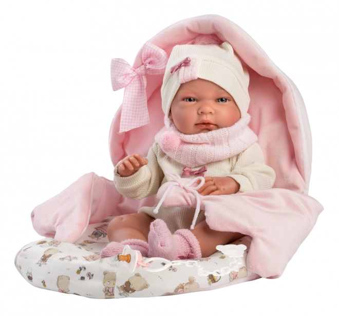 Llorens New Born Puppe - Realistisches Baby Mit Vinylkörper - 40 cm