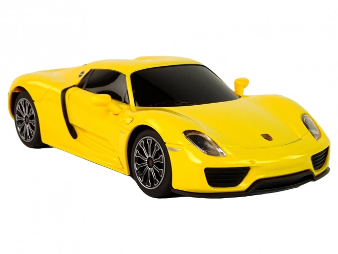 Automobil R/C Porsche 918 mit Fernsteuerung Gelb 1:24