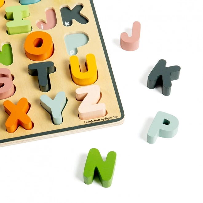 Großbuchstaben Holzpuzzle für Kinder