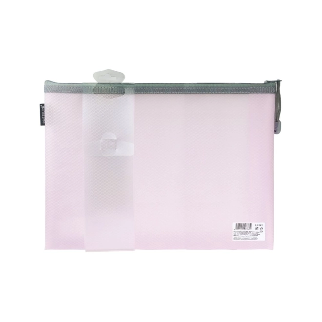 Pastelini Netzmappe A4 Zip Rosa
