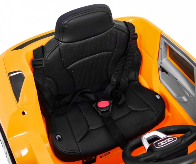 Audi Q8 Kinderwagen Gelb + Fernbedienung + EVA + Langsamer Start + MP3 USB + LED-Leuchte