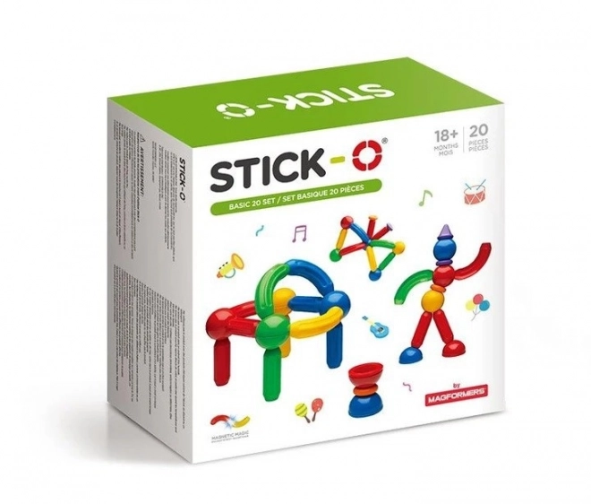 Magnetische Bausteine Stick-o Basics 30 Teile