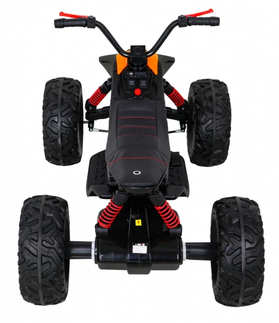 Quad Lucky Seven mit Batterie schwarz + EVA Räder + langsamer Start + LED + MP3 USB