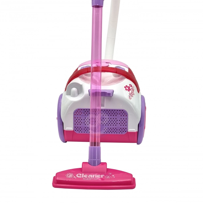 Kinderstaubsauger mit Saugfunktion in Rosa