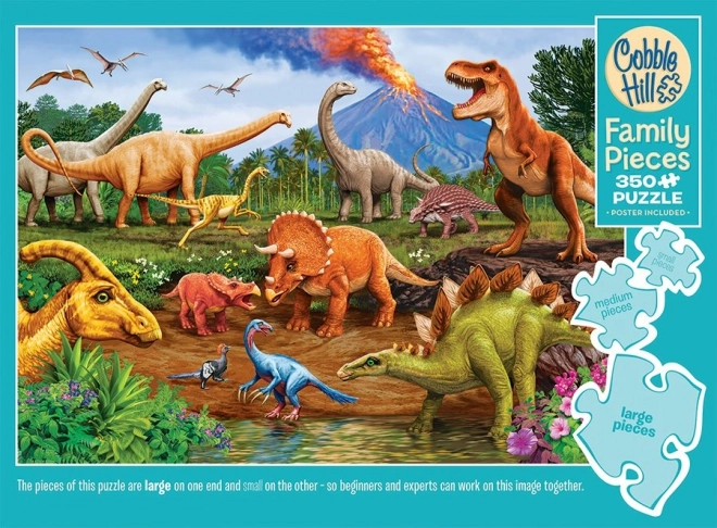Familienpuzzle Dinosaurier 350 Teile von Cobble Hill