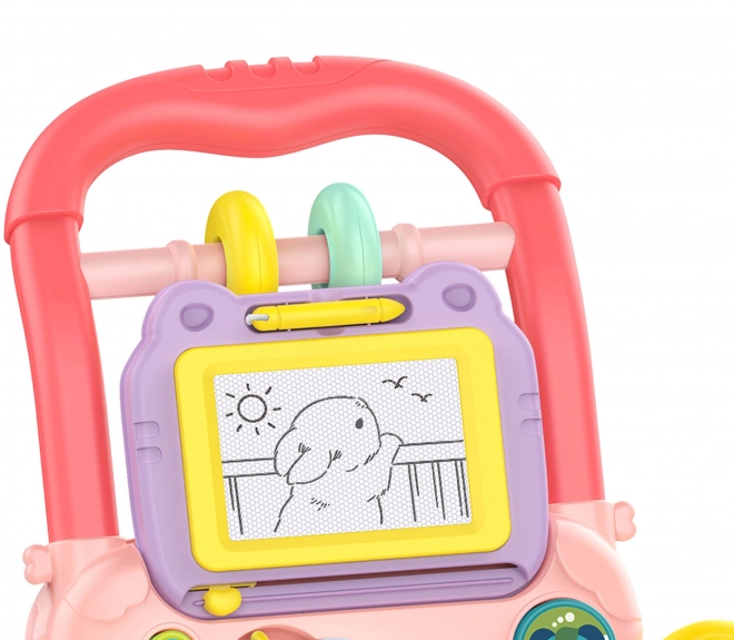 Interaktiver Baby-Lauflernwagen mit Musik und Maltafel
