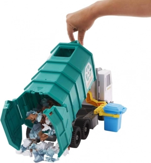 Funktionaler Hubarm und kippbarer Container