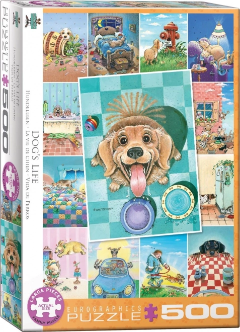 Eurographics Puzzle Ein Hundeleben XL 500 Teile
