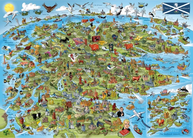 Gibsons Puzzle Das ist Schottland 1000 Teile