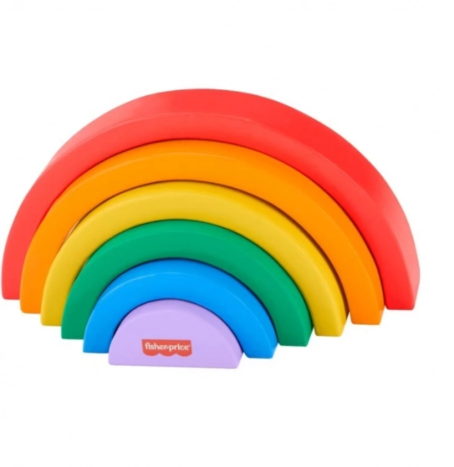 Holz-Regenbogen-Stapelspiel für Kinder von Fisher-Price