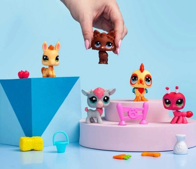 Hasbro Littlest Pet Shop Set mit 5 Tierfiguren