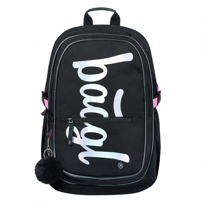 BAAGL SET 3 Core Metallic Holo: Rucksack, Federmäppchen, Beutel