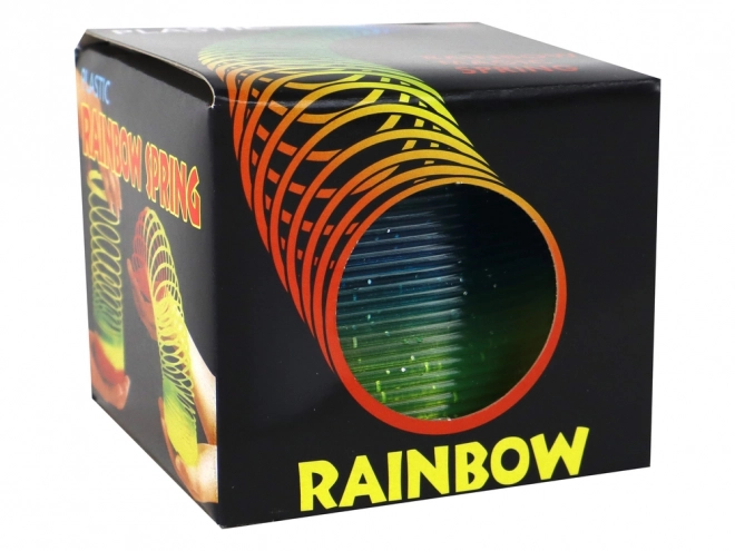 Klassische Regenbogen-Herz-Slinky mit Glitzer