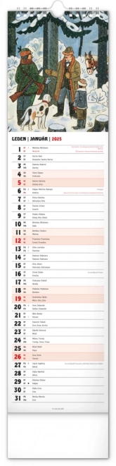 Notique Wandkalender Josef Lada 2025
