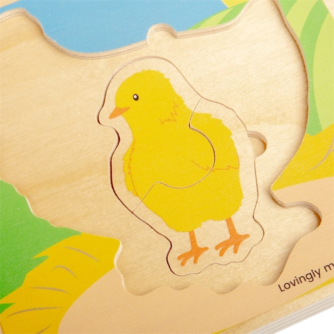 Puzzle Lebenszyklus Huhn von Bigjigs Toys