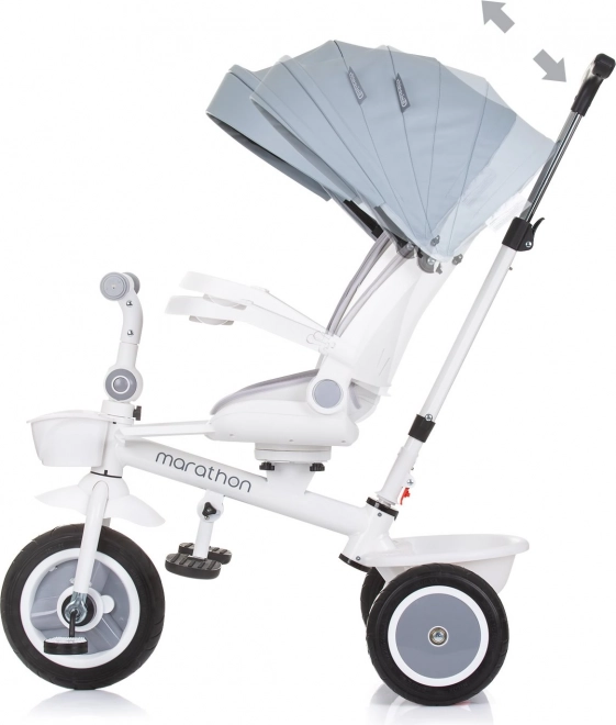 Marathon Dreirad mit Verdeck 2 in 1 Ash Grey