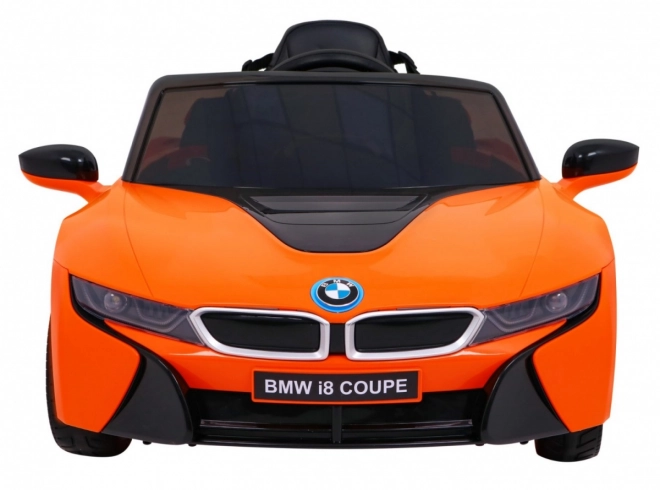 BMW I8 Lift Batteriefahrzeug Orange + Fernbedienung + Langsamer Start + 3-Punkt-Gurte + MP3 USB + LED-Diode
