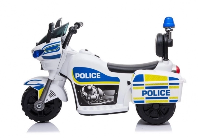 Elektro Motorrad Polizei Weiß