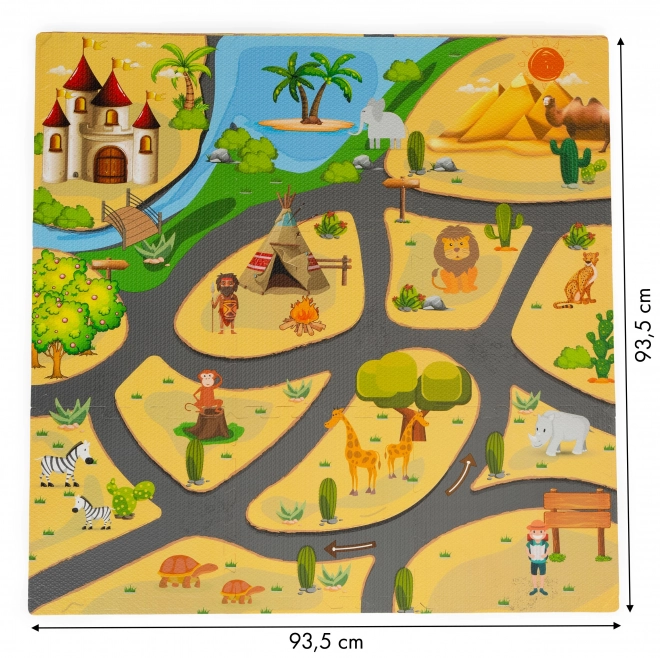 Schaummatte Safari Puzzle für Kinder