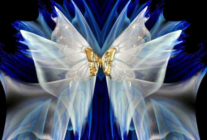 Diamantmalerei Goldener Schmetterling