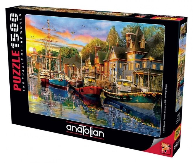 Puzzle Lichter im Hafen 1500 Teile