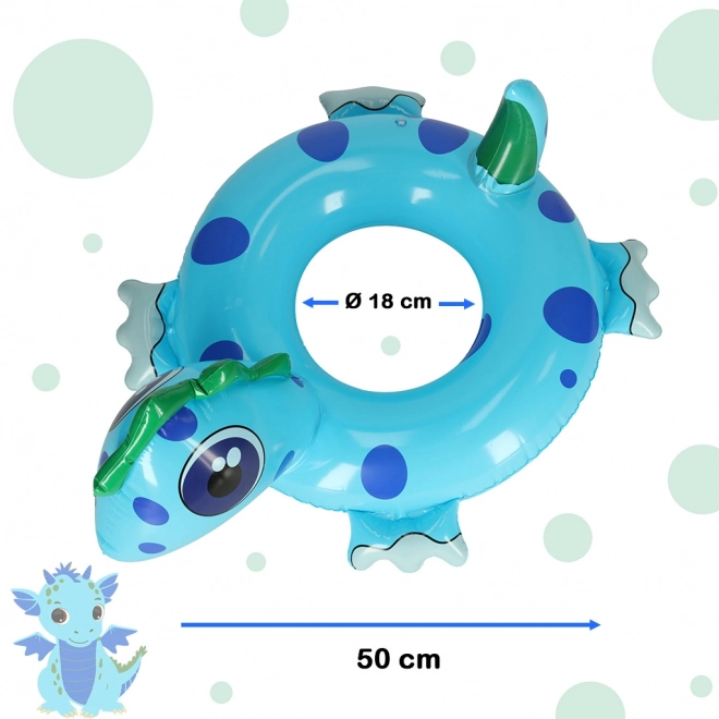 Aufblasbarer Dinosaurier-Schwimmring für Kinder 50 cm