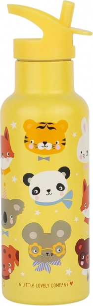 Edelstahl Trinkflasche Tierfreunde 500 ml von A Little Lovely Company