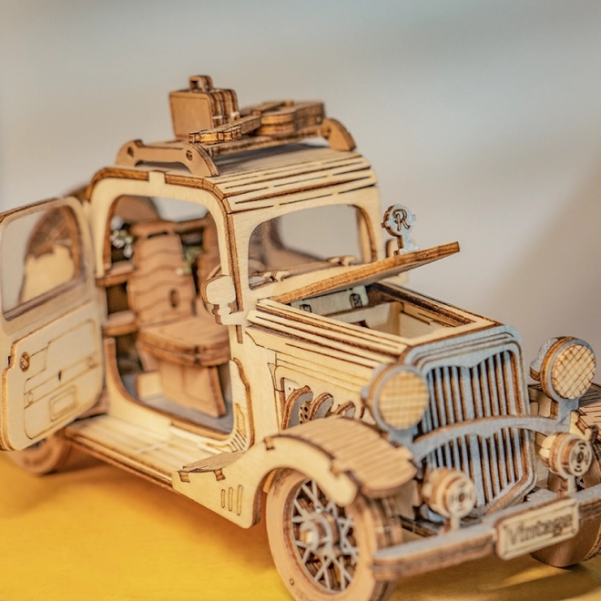 RoboTime Holz 3D-Puzzle Oldtimer Coupé